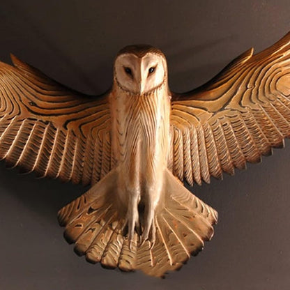 RUSTICOWL Barn Owl Wall Art