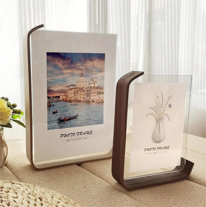 FOTODUO Acrylic Wood Picture Frame