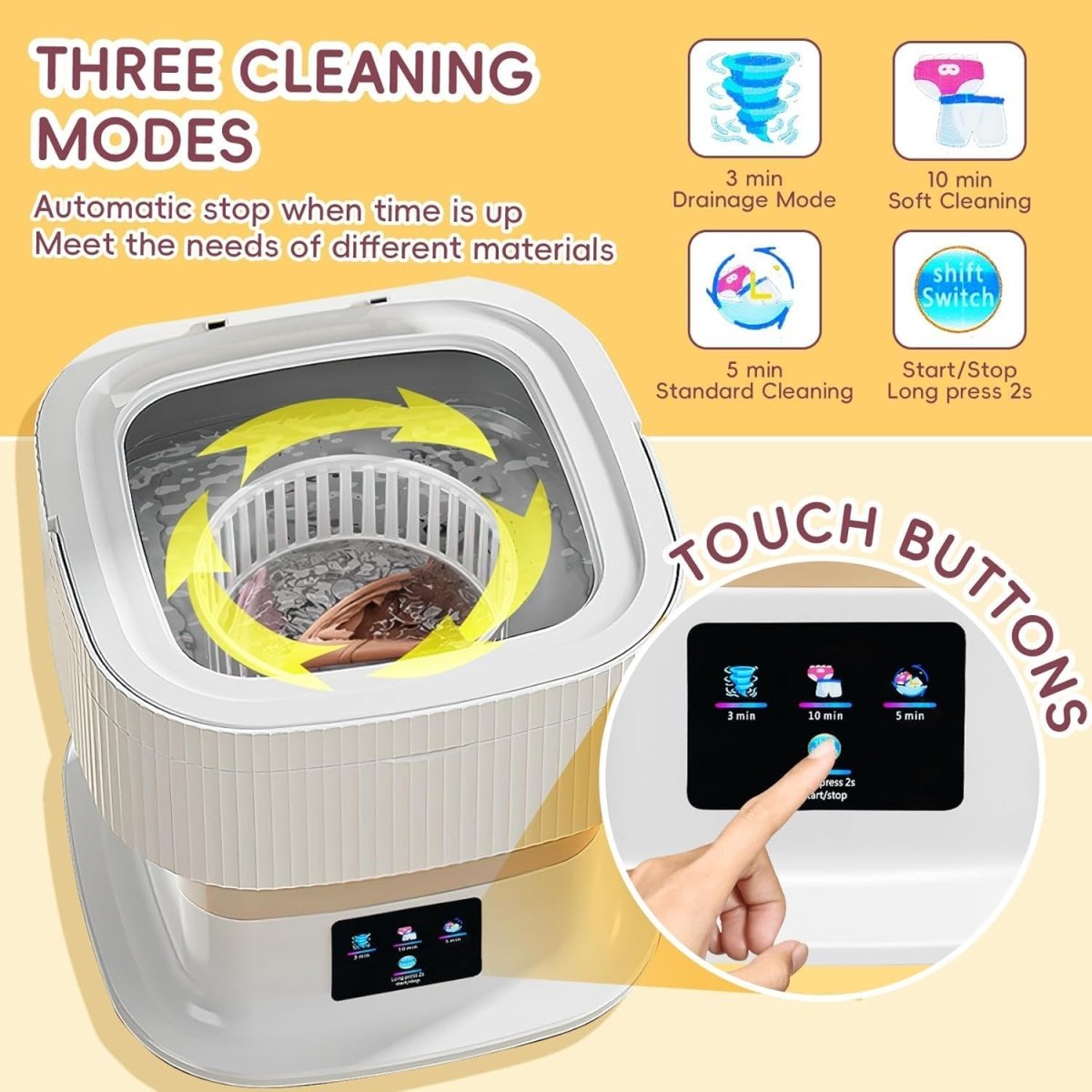 WASHNEST Intelligent Foldable 11l Mini Washing