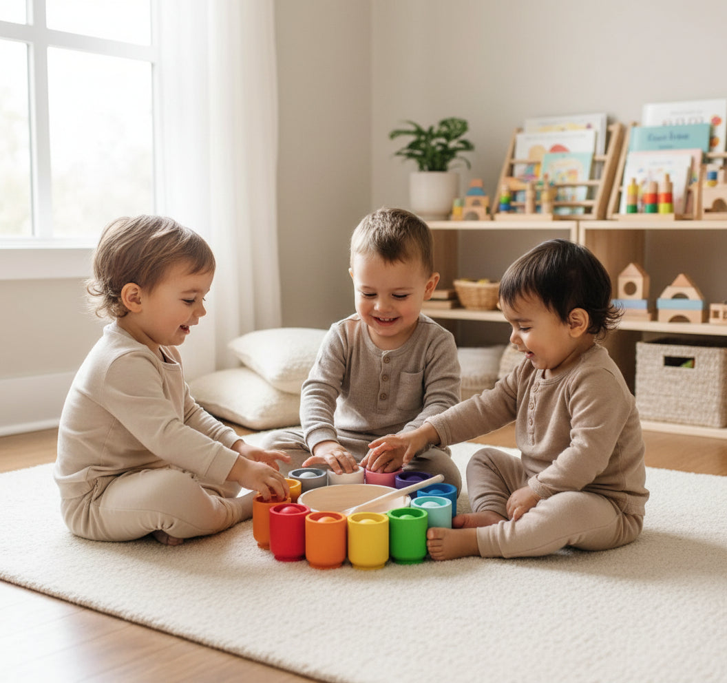 TinkerTots Lab Colours Shapes Discovery Set lifestyle image 2