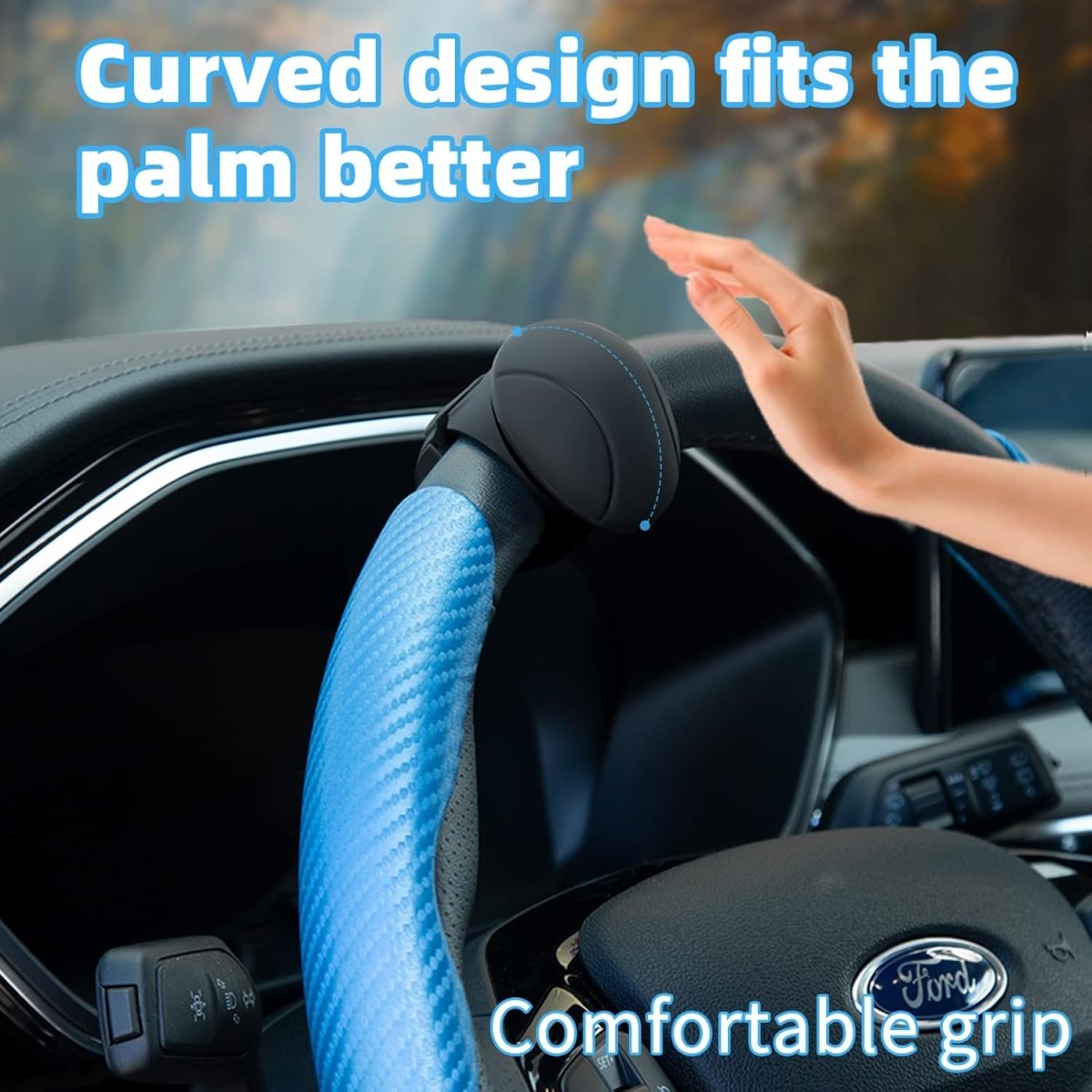 TURNFLOW Ergonomic Steering Wheel Spinner Knob
