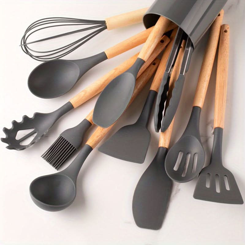 SILICONECOOK Heat-Resistant Kitchen Utensil Set
