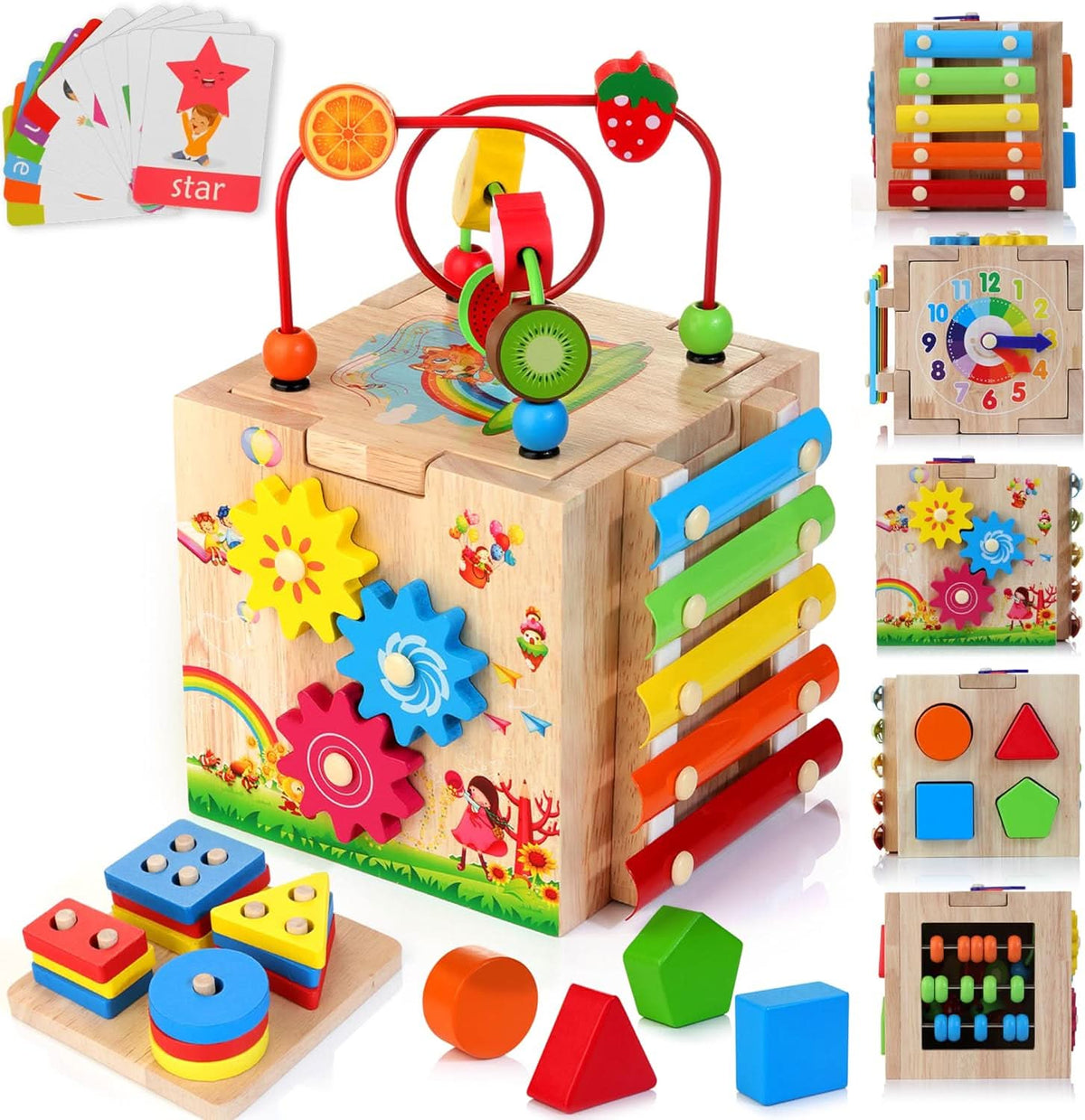 EduCube 8-in-1 Interactive Montessori Cube