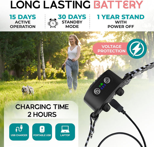 Bark Collar for Small Dogs, Anti-Bark Training Collar with Sound & Vibration Modes