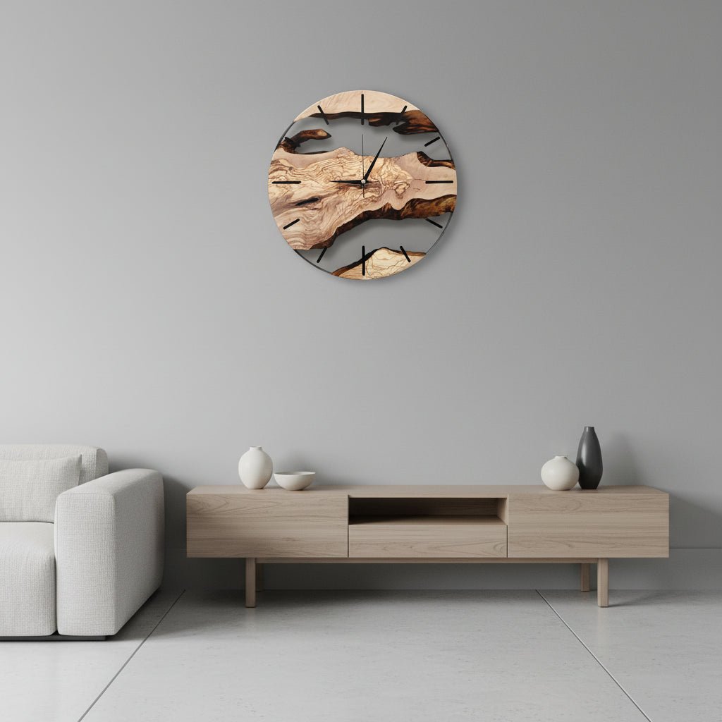 VIKTID ELMWAY Nordic Silent Wooden Wall Clock