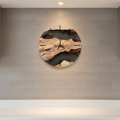 VIKTID ELMWAY Nordic Silent Wooden Wall Clock