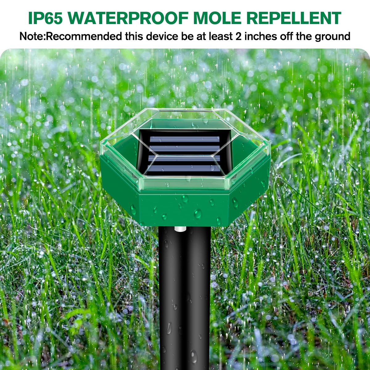 Ultrasonic Mole Repeller, 4-Pack