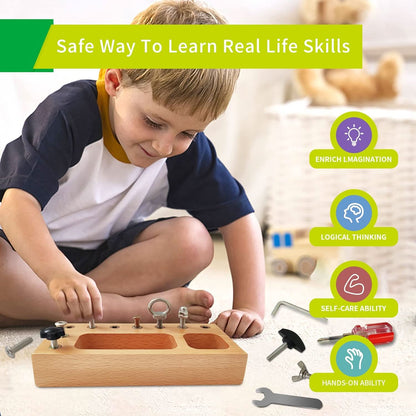 SkillCraft Busy Board Real Tools for Aged 3 and Over