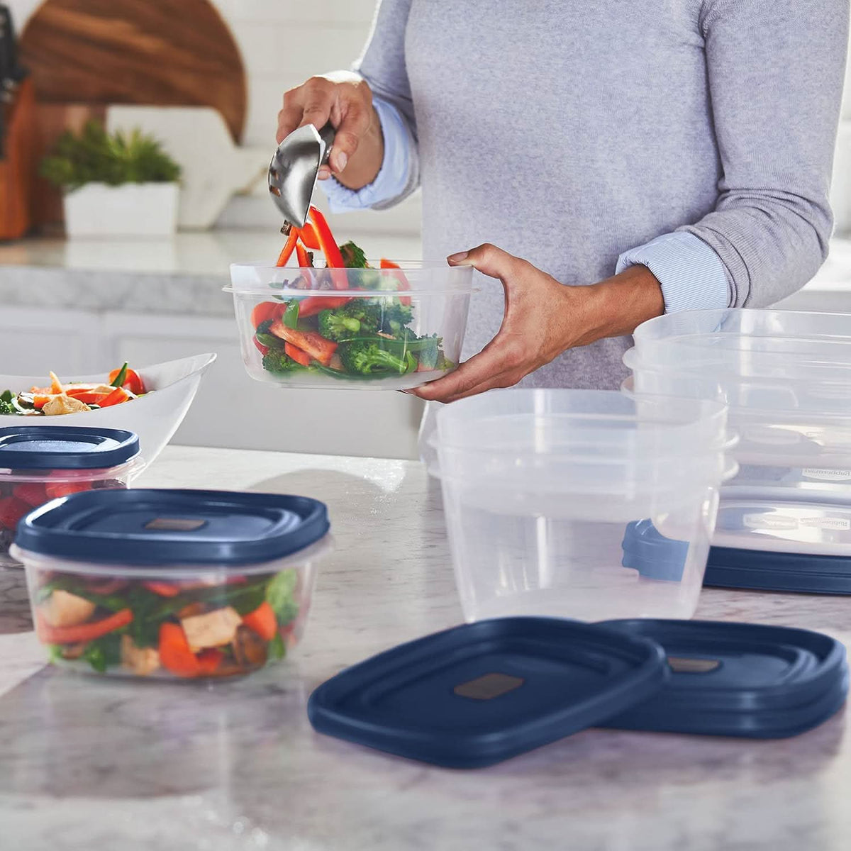 Stackable Food Storage Containers Stackable lifestyle image 3