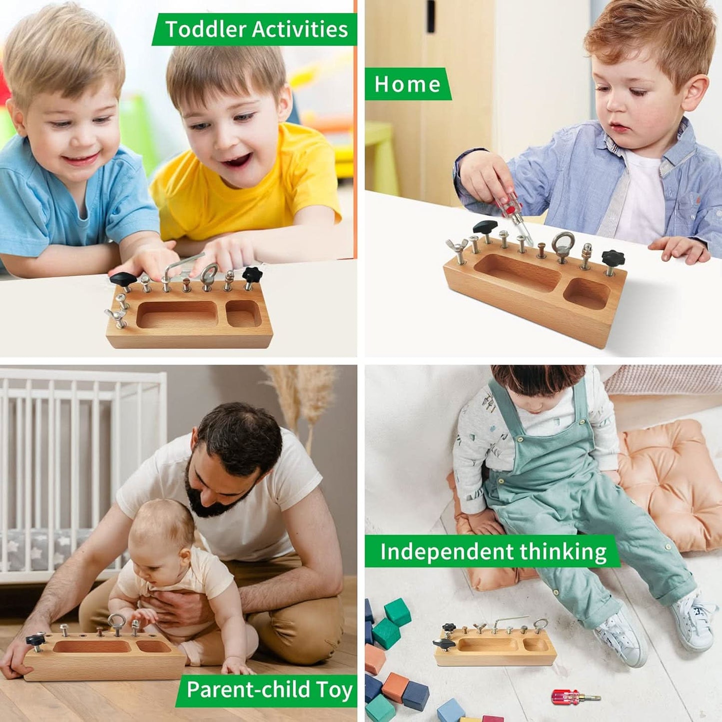 SkillCraft Busy Board Real Tools for Aged 3 and Over