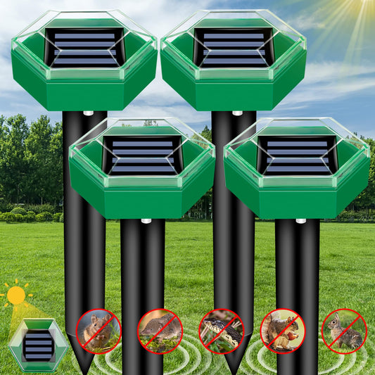 Ultrasonic Mole Repeller, 4-Pack
