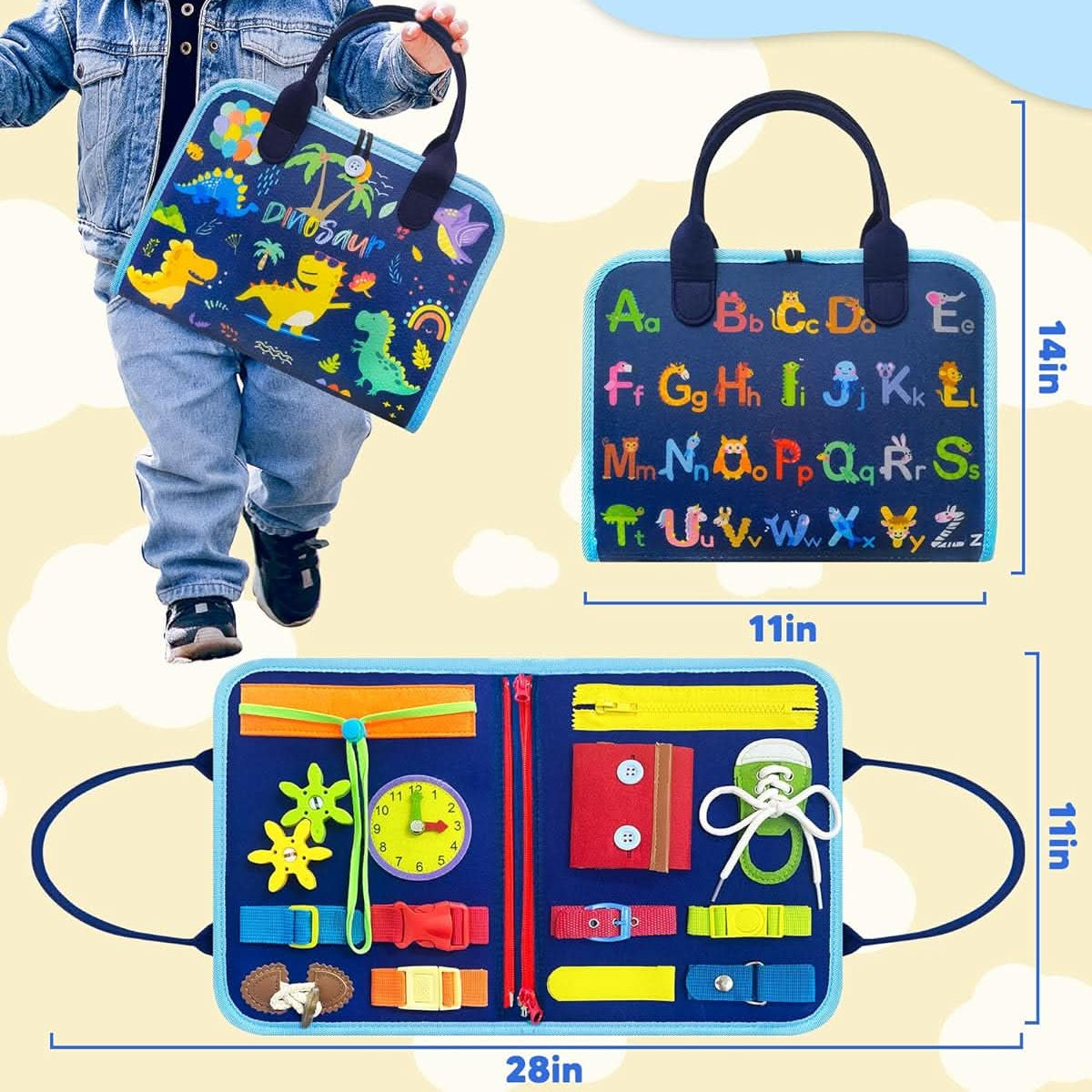 MindZip Activity Board Motor Skills & Playful Learning - image 2