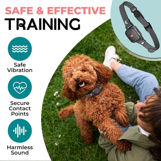 Bark Collar for Small Dogs, Anti-Bark Training Collar with Sound & Vibration Modes