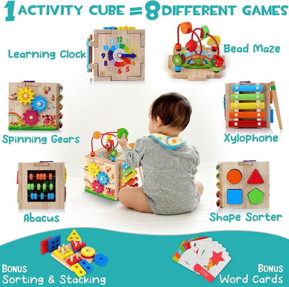 EduCube 8-in-1 Interactive Montessori Cube