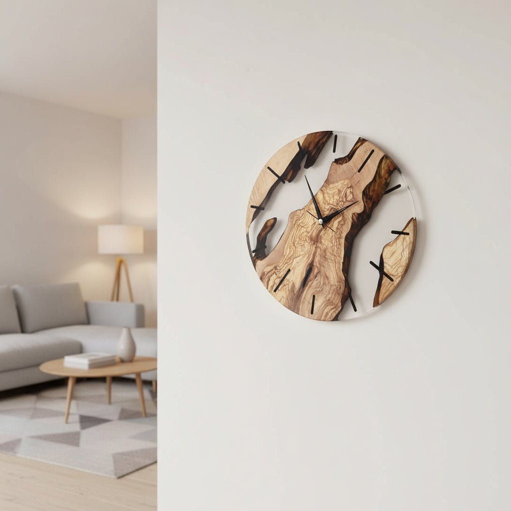 VIKTID ELMWAY Nordic Silent Wooden Wall Clock