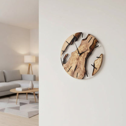 VIKTID ELMWAY Nordic Silent Wooden Wall Clock