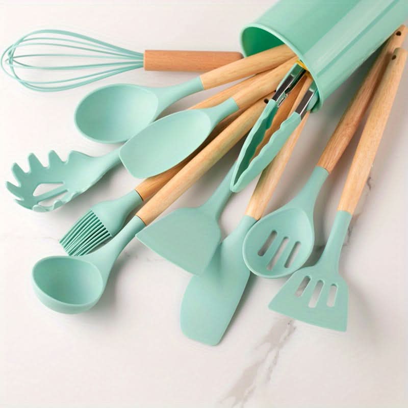 SILICONECOOK Heat-Resistant Kitchen Utensil Set