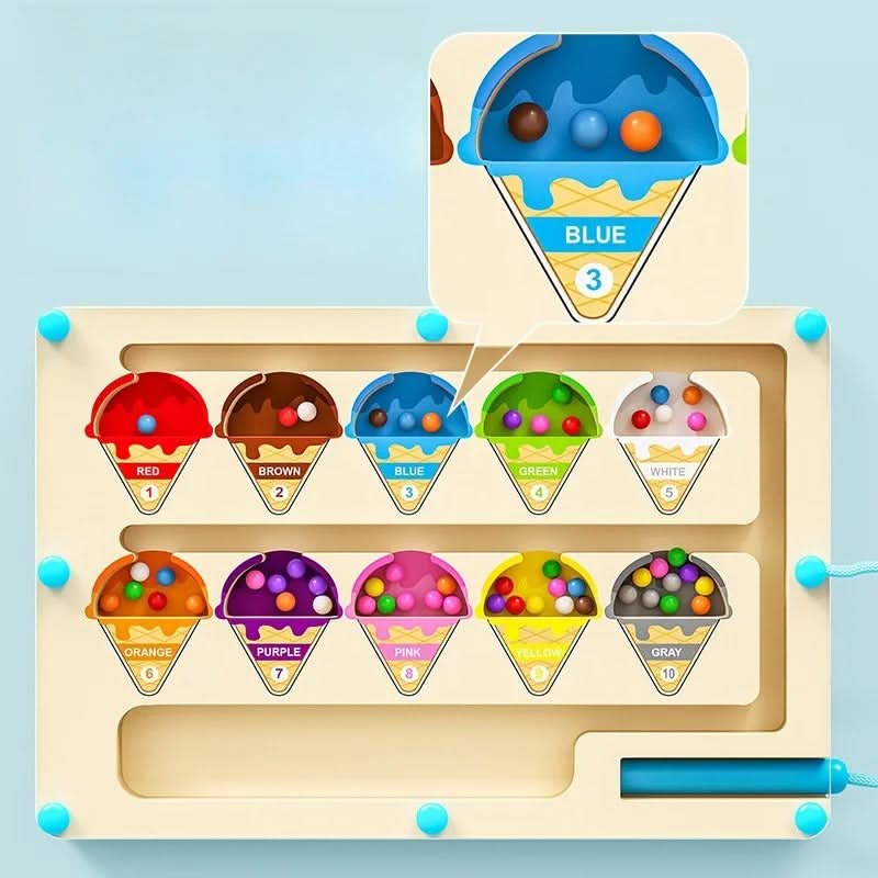 ColorQuest Magnetic Colour and Number Game