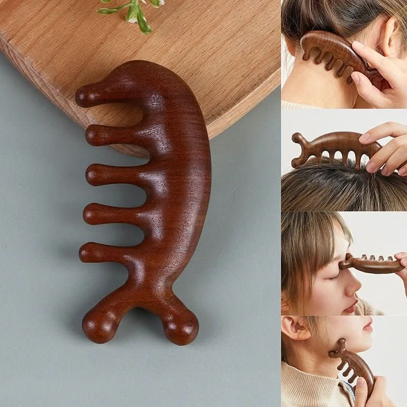 Calmcomb Luxury Sandalwood Massage Comb Antistatic