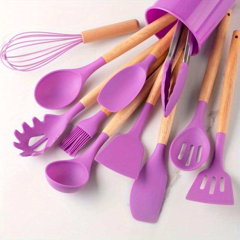 SILICONECOOK Heat-Resistant Kitchen Utensil Set