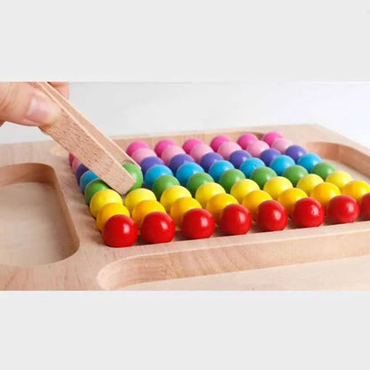 Colormatch Montessori Wooden Bead Sorting Game