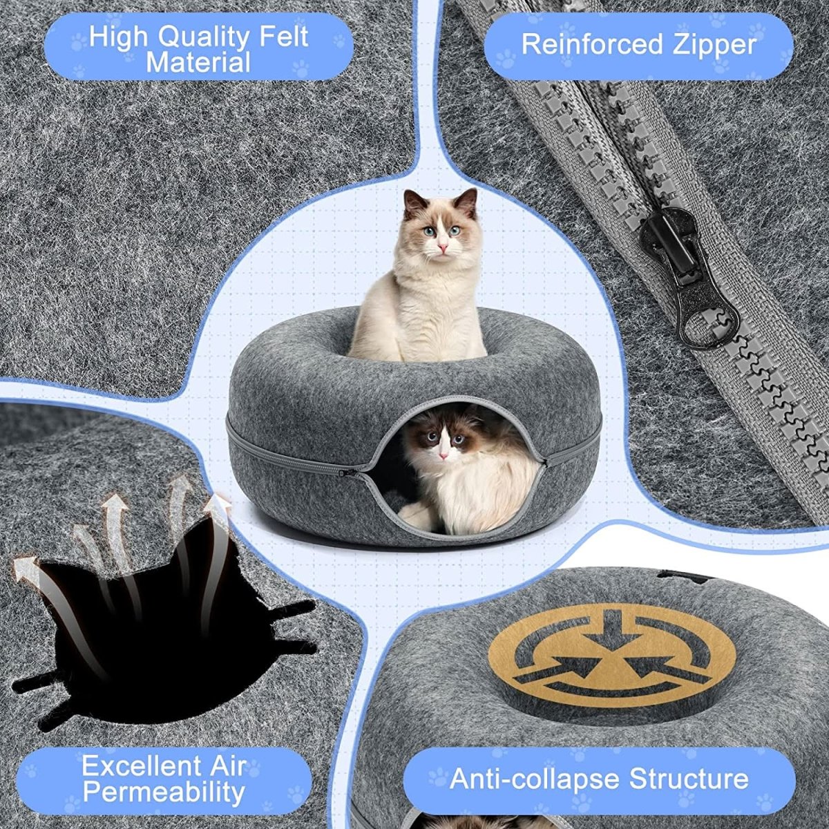 Purrfect Den Luxury Cat Tunnel