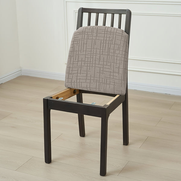 Dining Chair Covers, Stretch Slipcovers Set with Cross Pattern for Dining Room, Hotel & Events