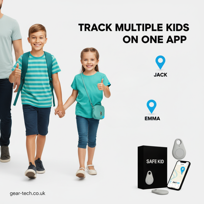 Kids GPS Tracker, Waterproof, Real-Time & SOS Alarm