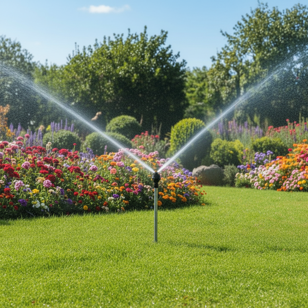 HydroFlow Pro Automatic Rotating Garden Sprinkler System