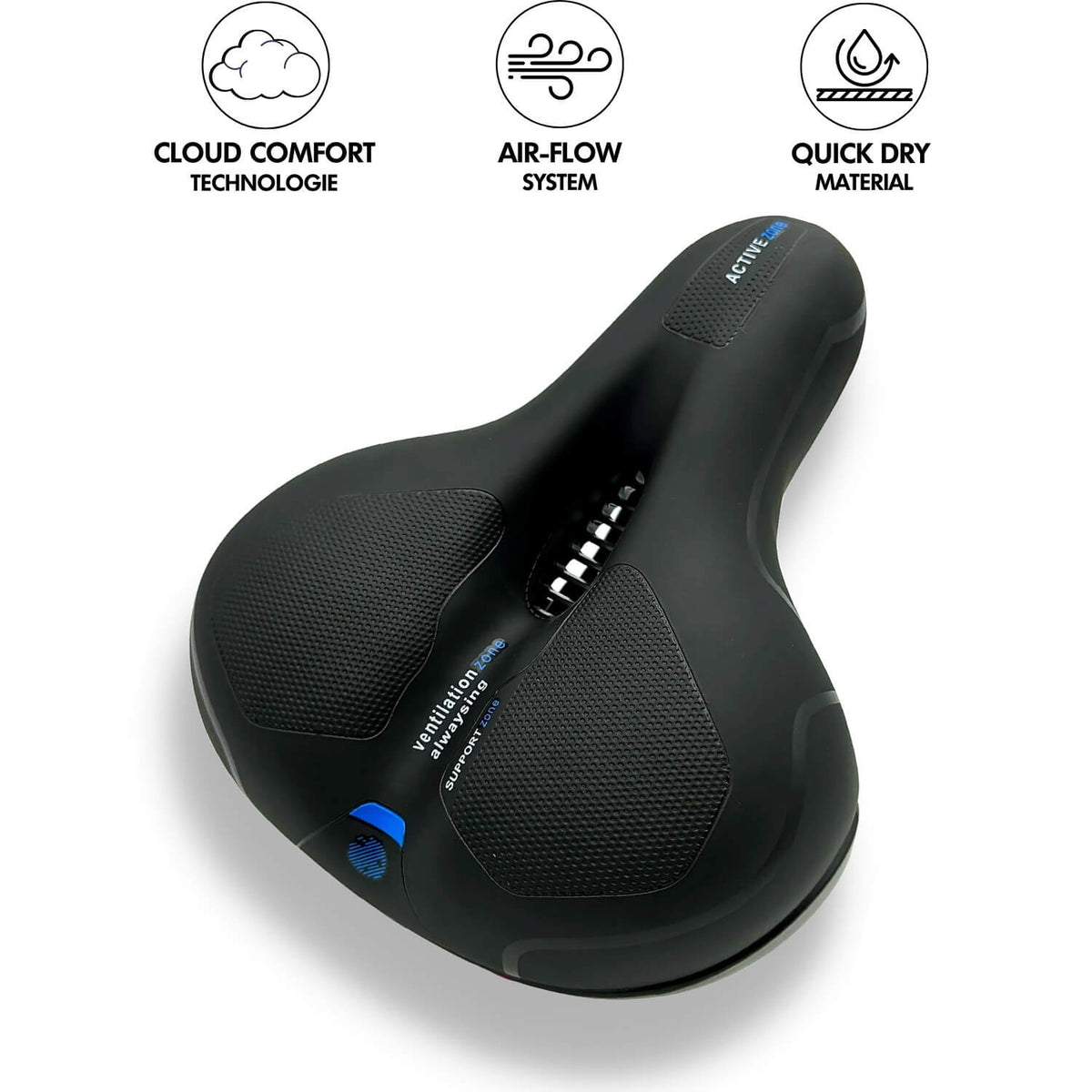 Memory Foam Bike Seat, Pressure-Relieving