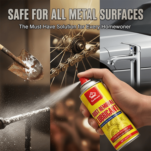Rust Remover Spray, 3-in-1 Nano Foam Rust Cleaner & Lubricant for Hinges, Bolts & Tools