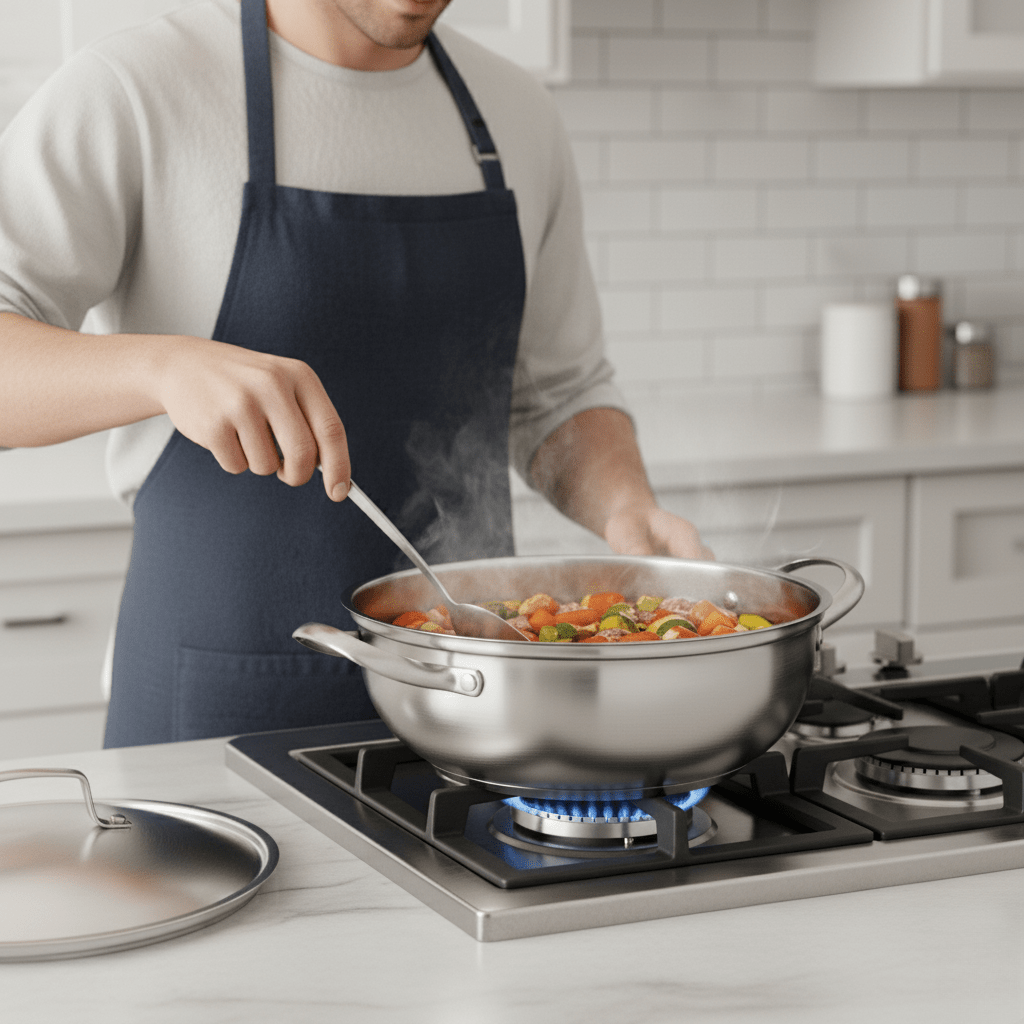 SmartBoil Universal Stainless Steel Cooking Pot lifestyle image 2