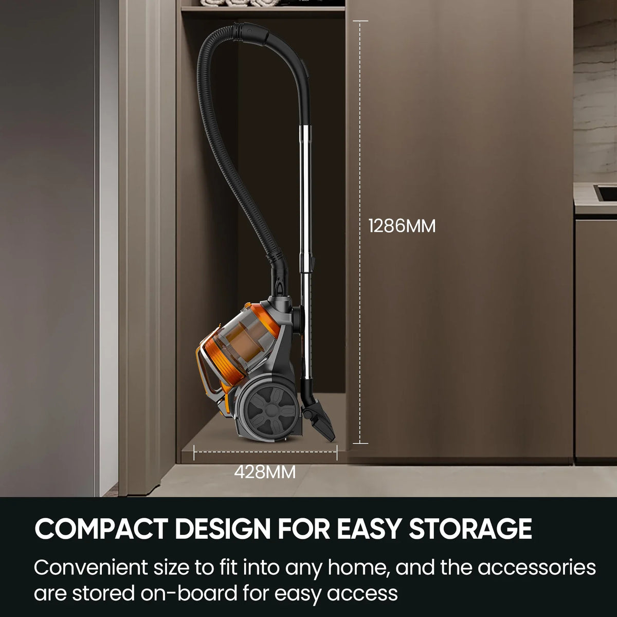 Powerful 3600W Vacuum Cleaner with Multi-Cyclonic Filtration