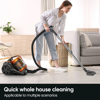 Powerful 3600W Vacuum Cleaner with Multi-Cyclonic Filtration