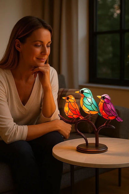 ACRÝAVIA Handmade Colorful Bird Statue