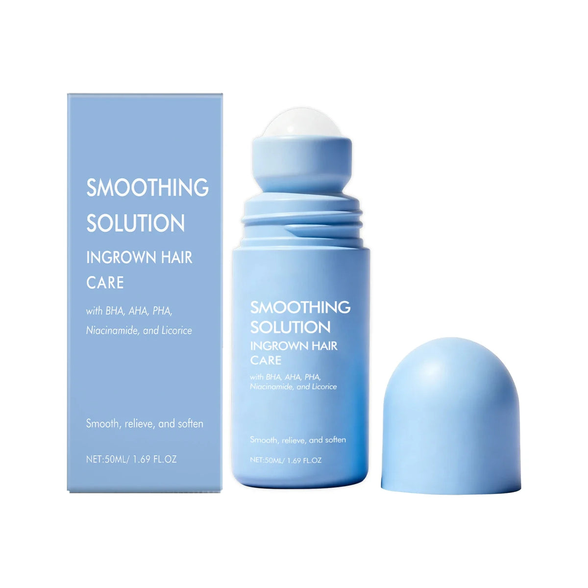 Ingrown Hair Serum, Roll On Bikini & Body Care with Centella & AHA BHA PHA