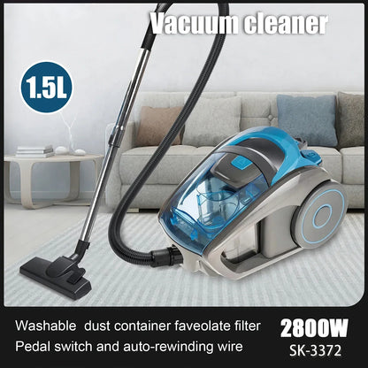 Powerful 3600W Vacuum Cleaner with Multi-Cyclonic Filtration