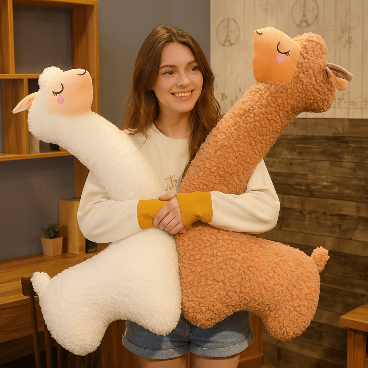 FLOOFYLLA Soft Alpaca Plush Toy