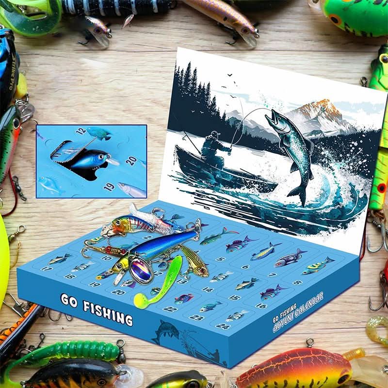 FISHMAS 2025 Countdown Fishing Tackle Calendar