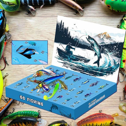 FISHMAS 2025 Countdown Fishing Tackle Calendar