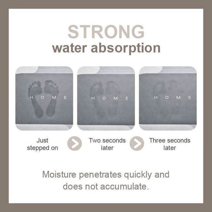 AquaComfort Bath Mat Quick-Drying Microfiber Mat