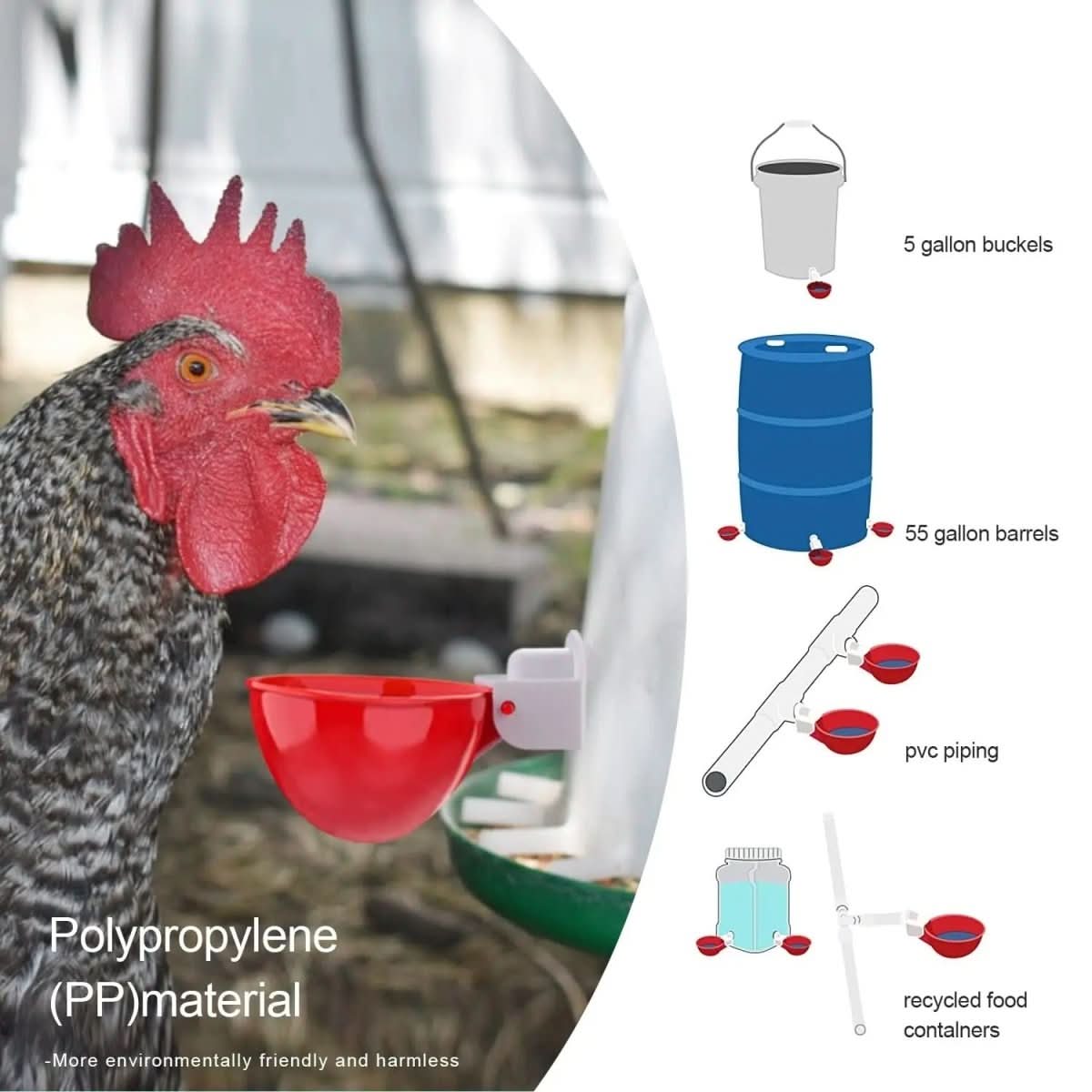POULTRIX Automatic Chicken Waterer lifestyle image 3