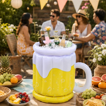 PARTYCHILL Inflatable Beer Mug Ice Bucket