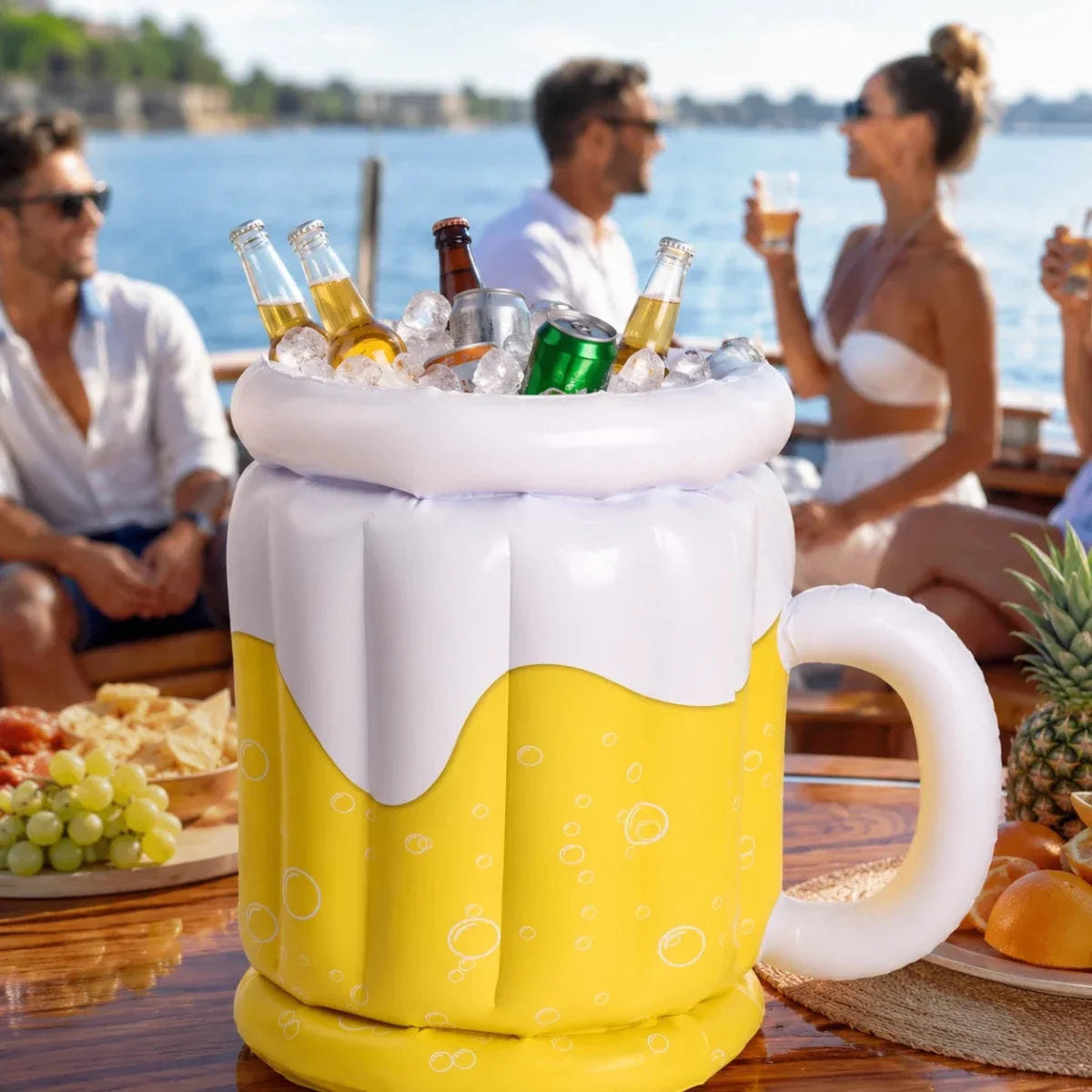 PARTYCHILL Inflatable Beer Mug Ice Bucket