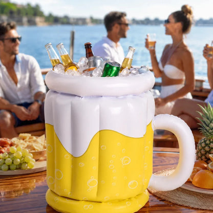 PARTYCHILL Inflatable Beer Mug Ice Bucket