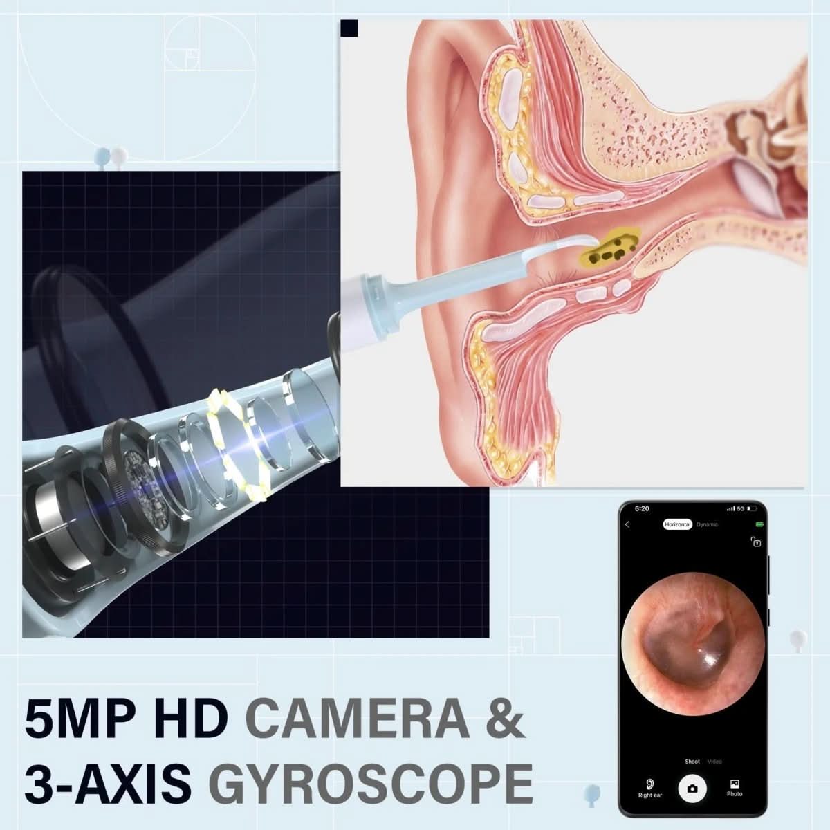 SmartView Mini WiFi Endoscope 1080P Inspection Camera