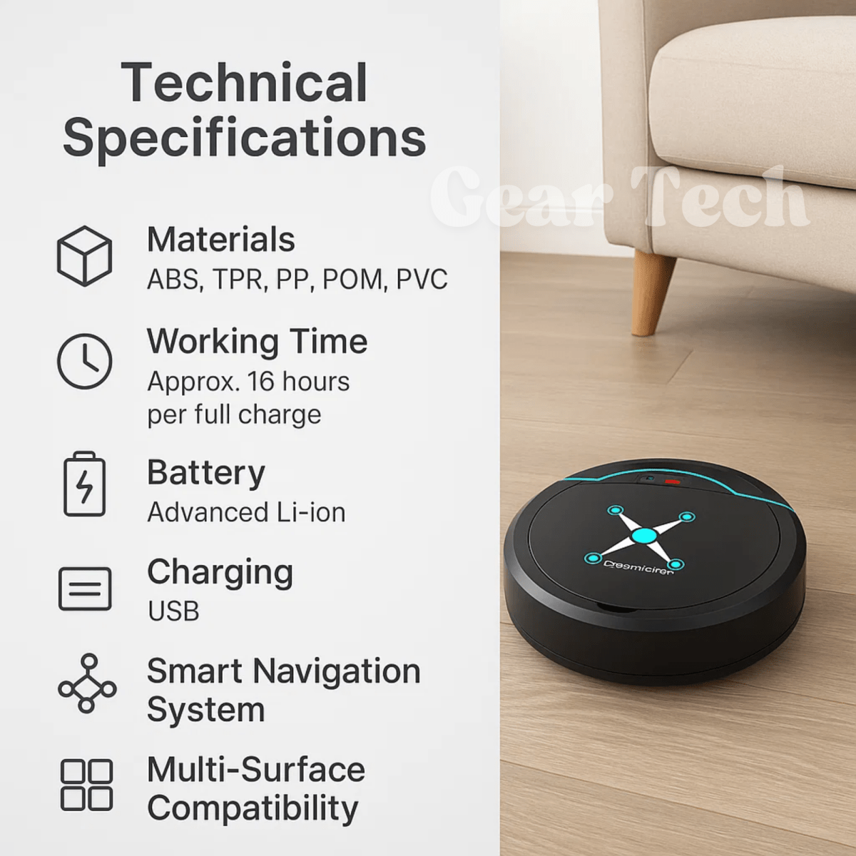 CLEANBOT Automatic Robot Hoover