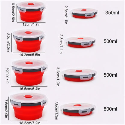 BENTOSTORE Foldable Silicone Bento Lunchbox Set