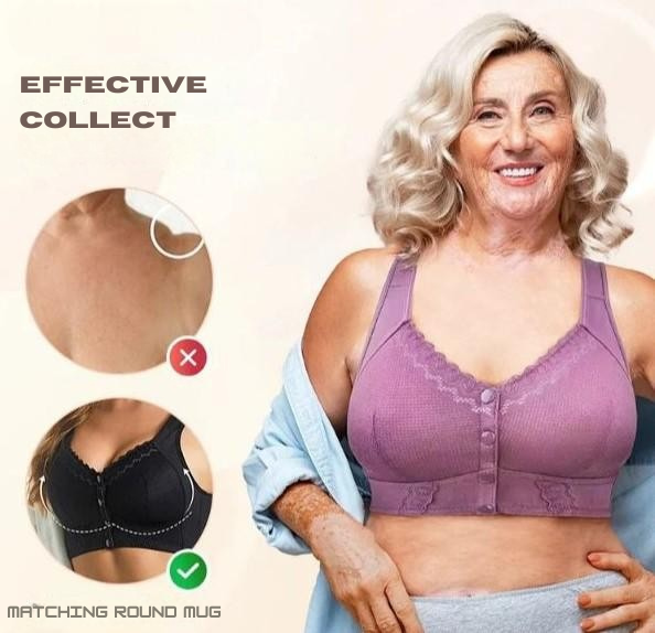 Front-Closure Cotton Bra