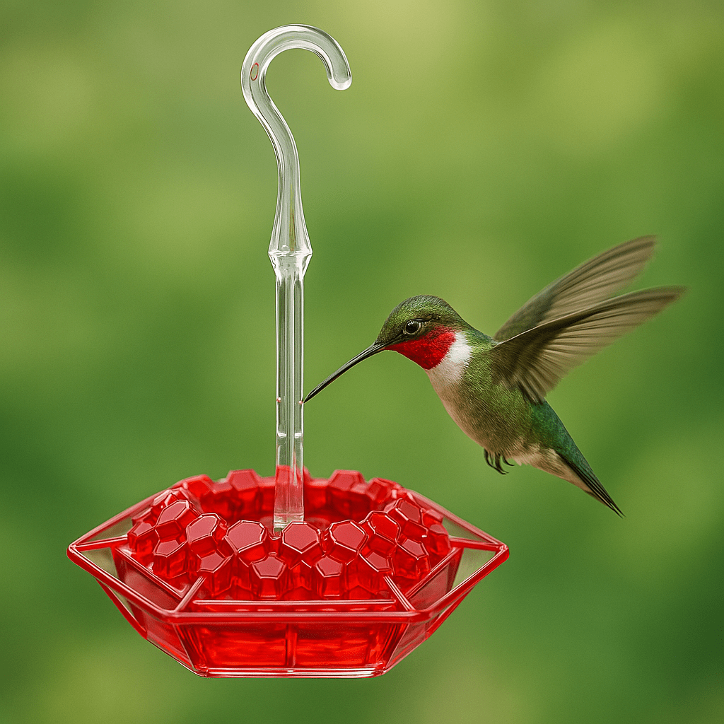 HUMMIFEED Colorful Hanging Hummingbird Feeder